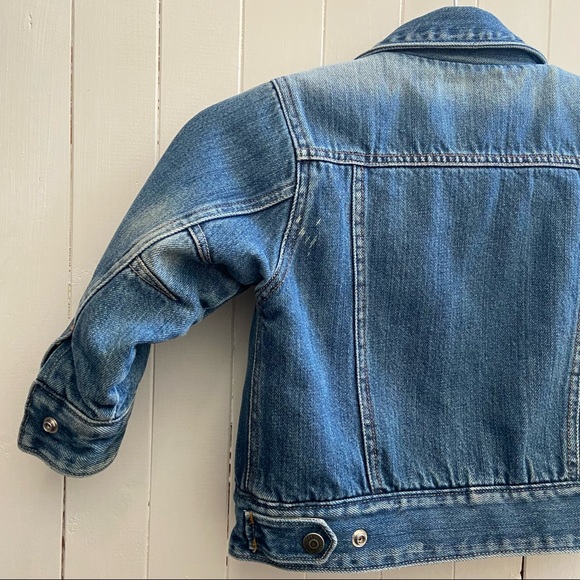 Vintage baby Gap jean jacket Sherpa lined Toddler size 3 - Picture 8 of 13